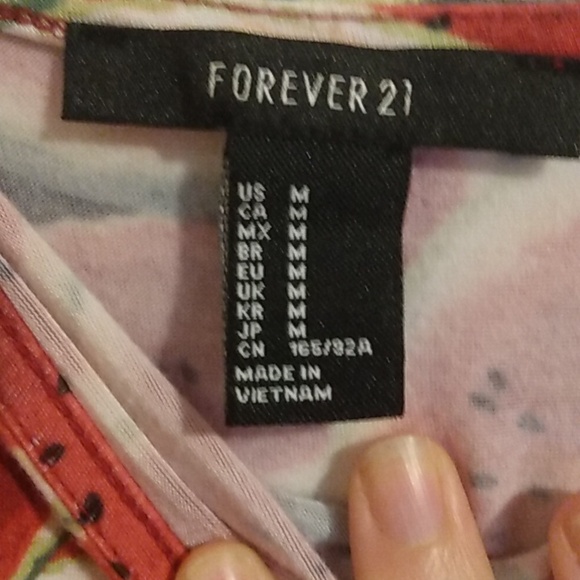 Watermelon Spaghetti Strap Forever21 Women's Dress Size Medium - Picture 3 of 7